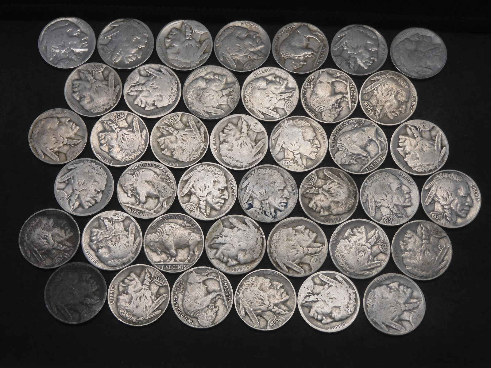 (40) Mixed Date  Buffalo Nickels (1 of 4)