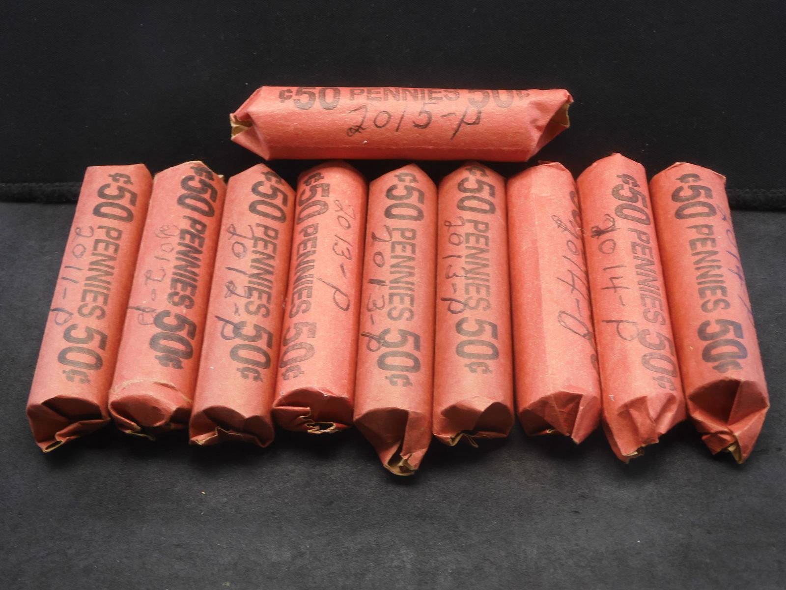 (10) Rolls of Lincoln Memorial Cents  Mixed Dates (1 of 6)