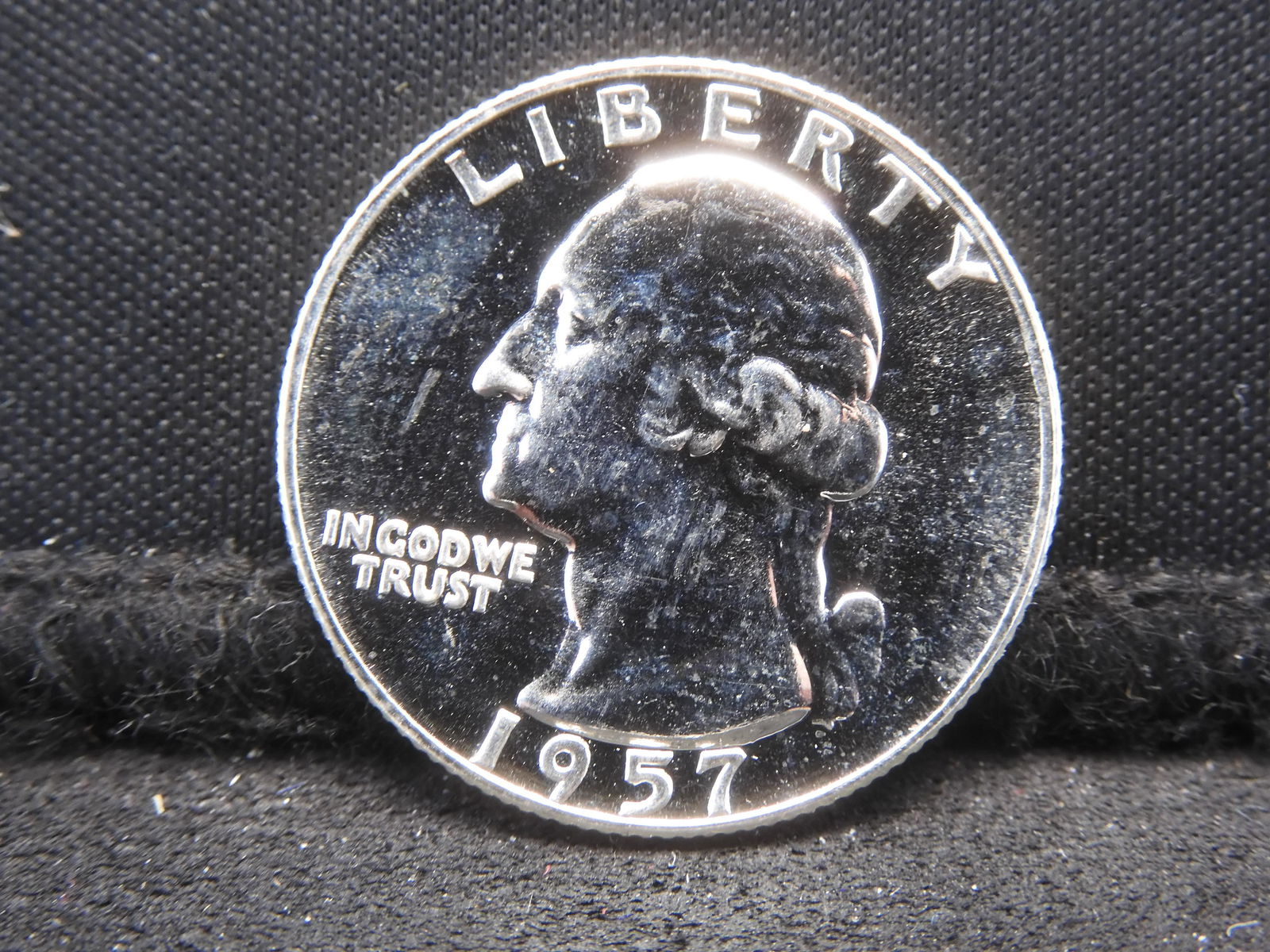 1957 Proof Washington Silver Quarter. (1 of 2)
