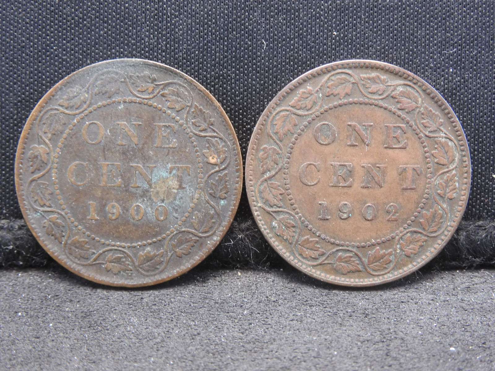 1900 1902 Canada Large Cents.  Edward VII Portrait. (1 of 2)