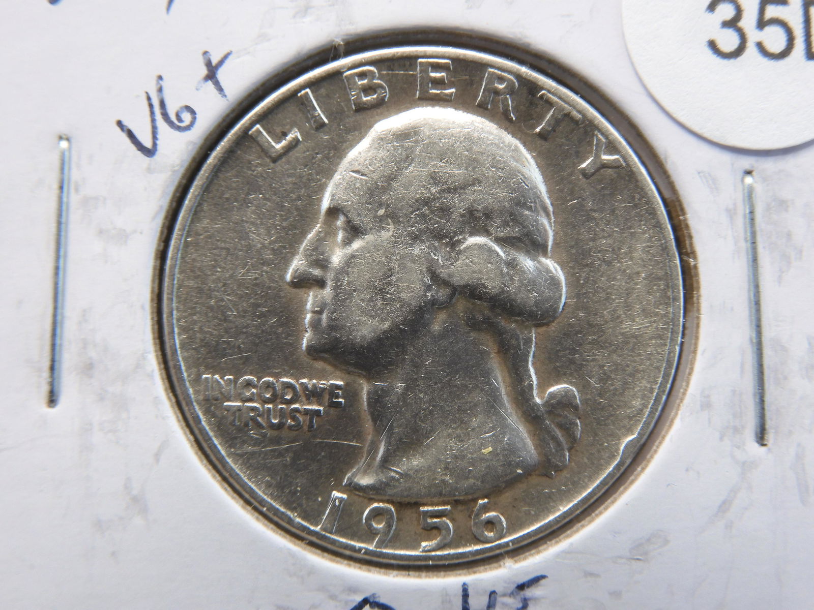 1956 Silver Washington Quarter - Post Korean War Era! - Nice Details! (1 of 3)