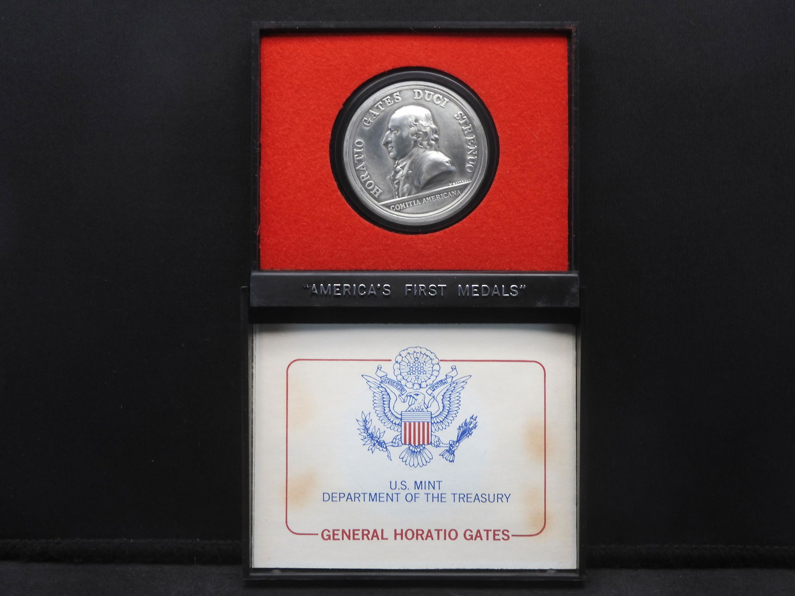 America's First Medals - General Horatio Gates w/ COA (1 of 4)