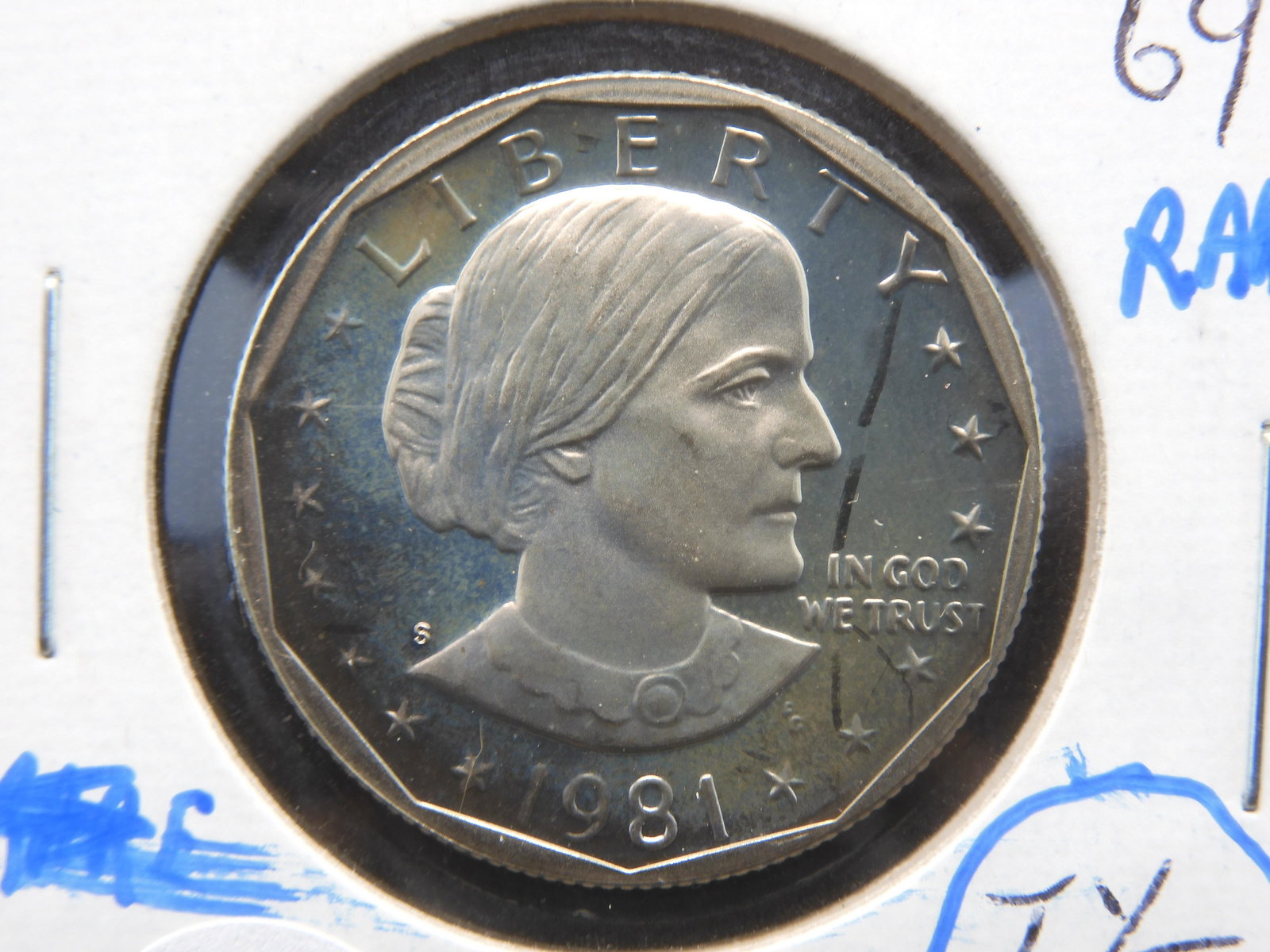 1981-S Type II Susan B Anthony Dollar. RARE Type 2 (1 of 3)