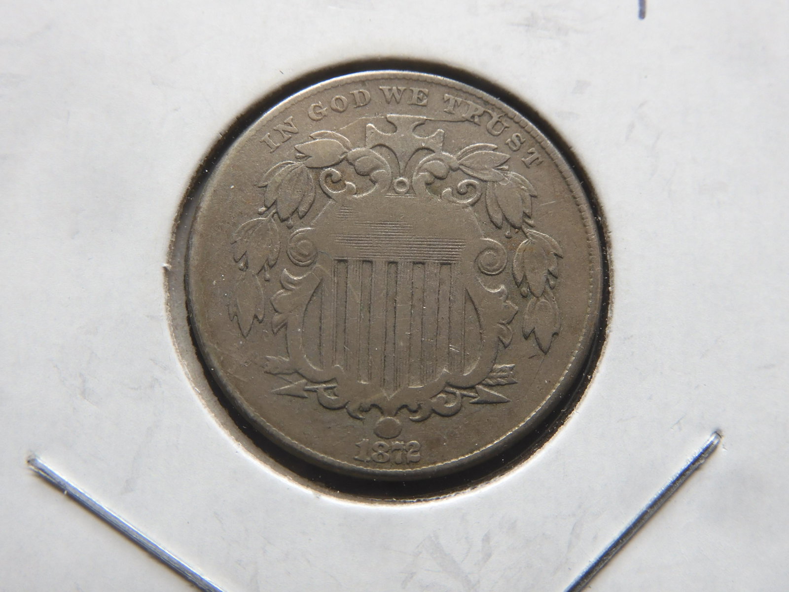 1872 Shield Nickel: 1872 Shield Nickel