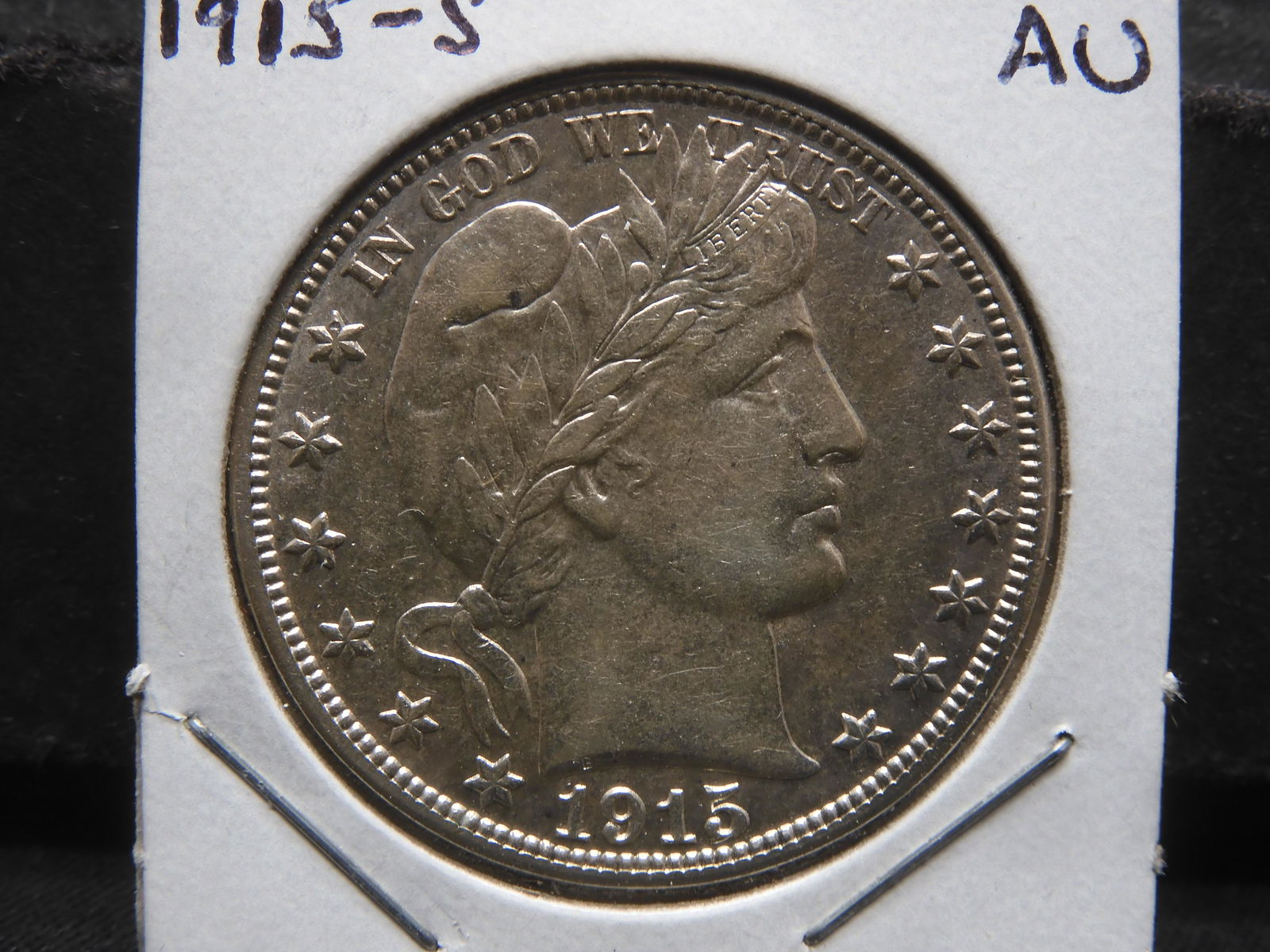 1915-S High Grade Barber Half Dollar (1 of 3)