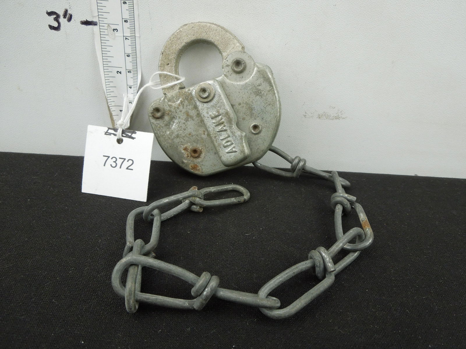 PC RR Adlake Steel Padlock With Key (1 of 5)