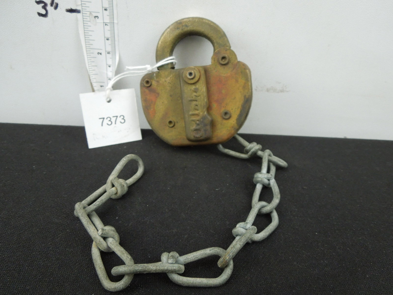 PRR Adlake Brass Padlock: PRR Adlake Brass Padlock