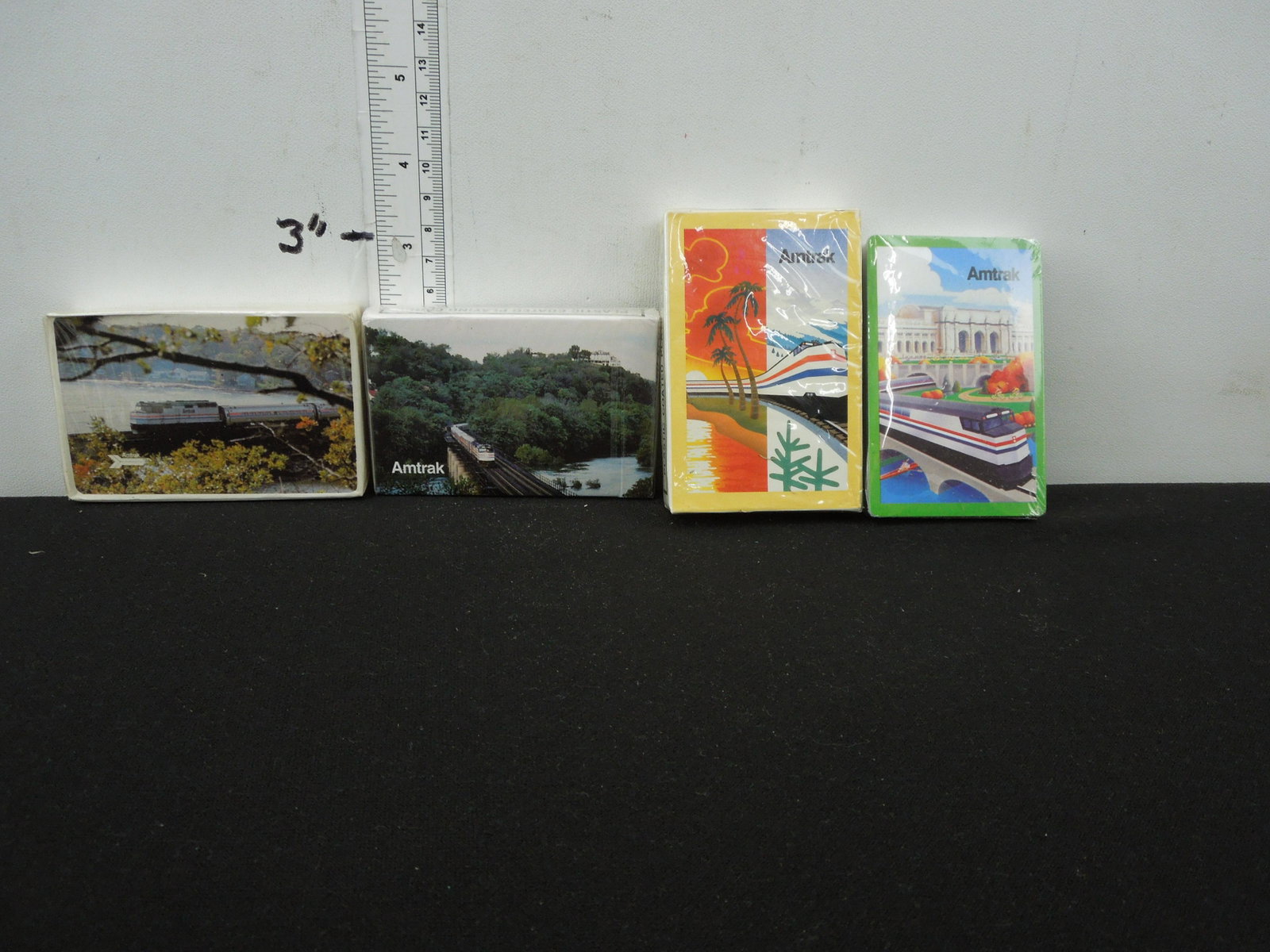 Amtrak Four Separate Decks Scenic Playing Cards All Sealed: Amtrak Four Separate Decks Scenic Playing Cards All Sealed