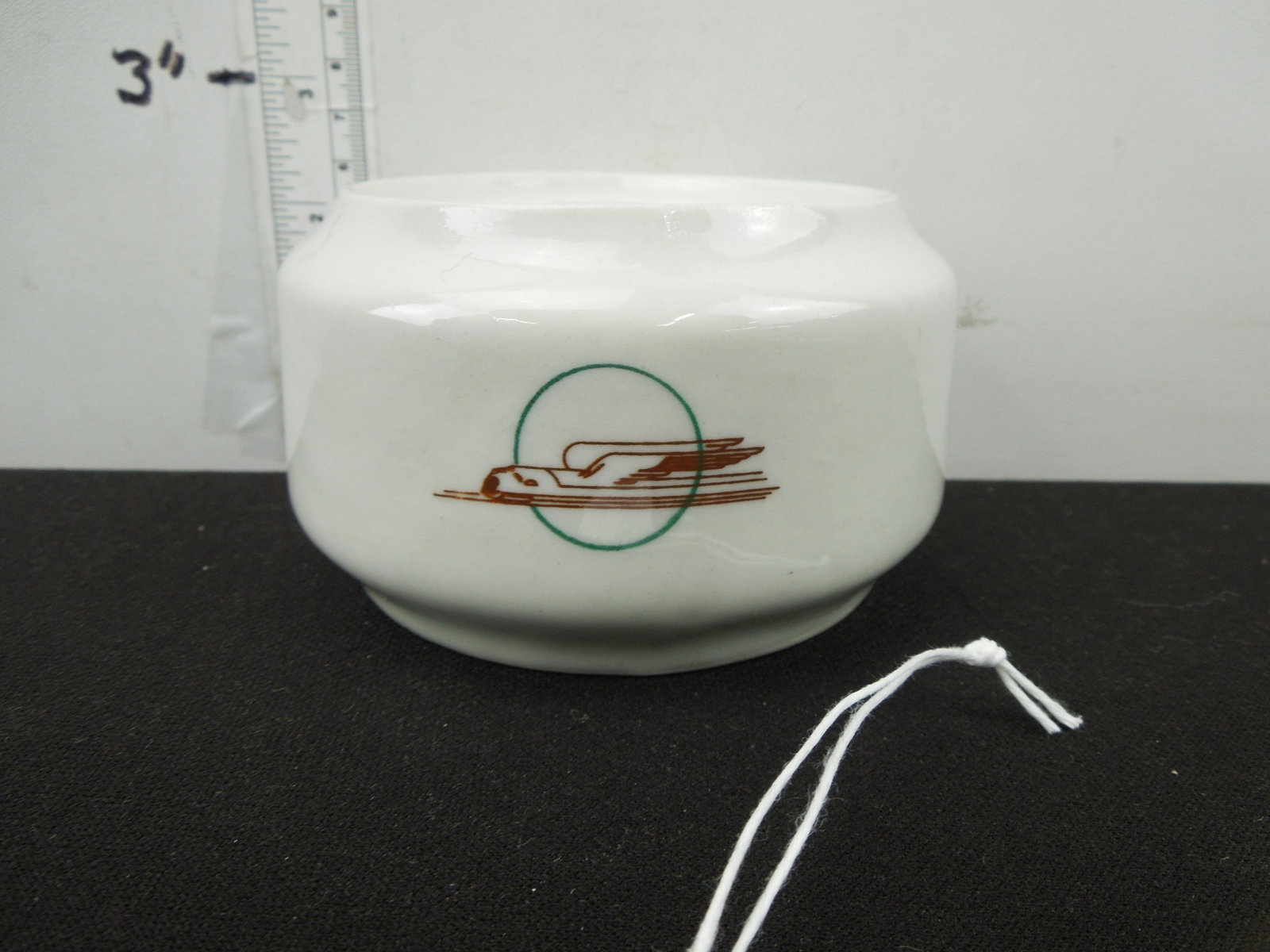 Union Pacific Sterling China N-2 Sugar Bowl Art Deco Winged Streamliner Pattern: Union Pacific Sterling China N-2 Sugar Bowl Art Deco Winged Streamliner Pattern