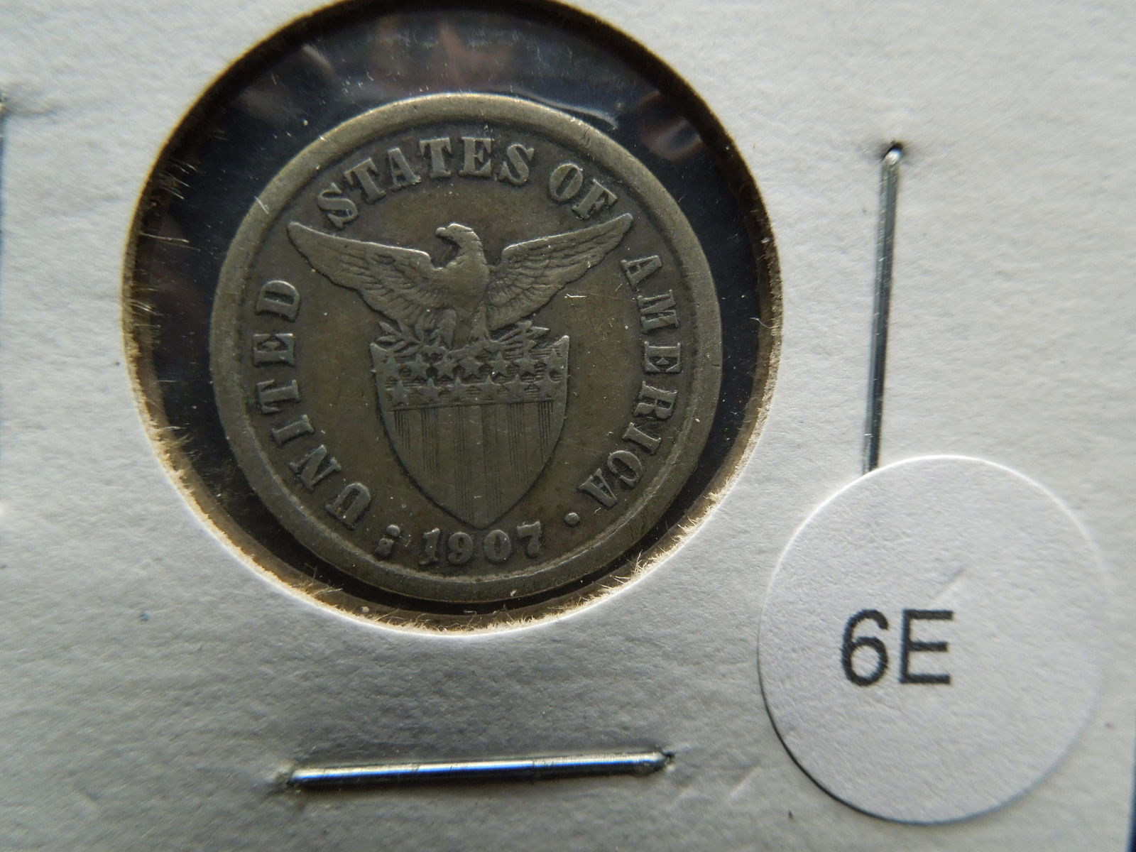 1907-S Philippines Silver 10 Centavos. (1 of 3)