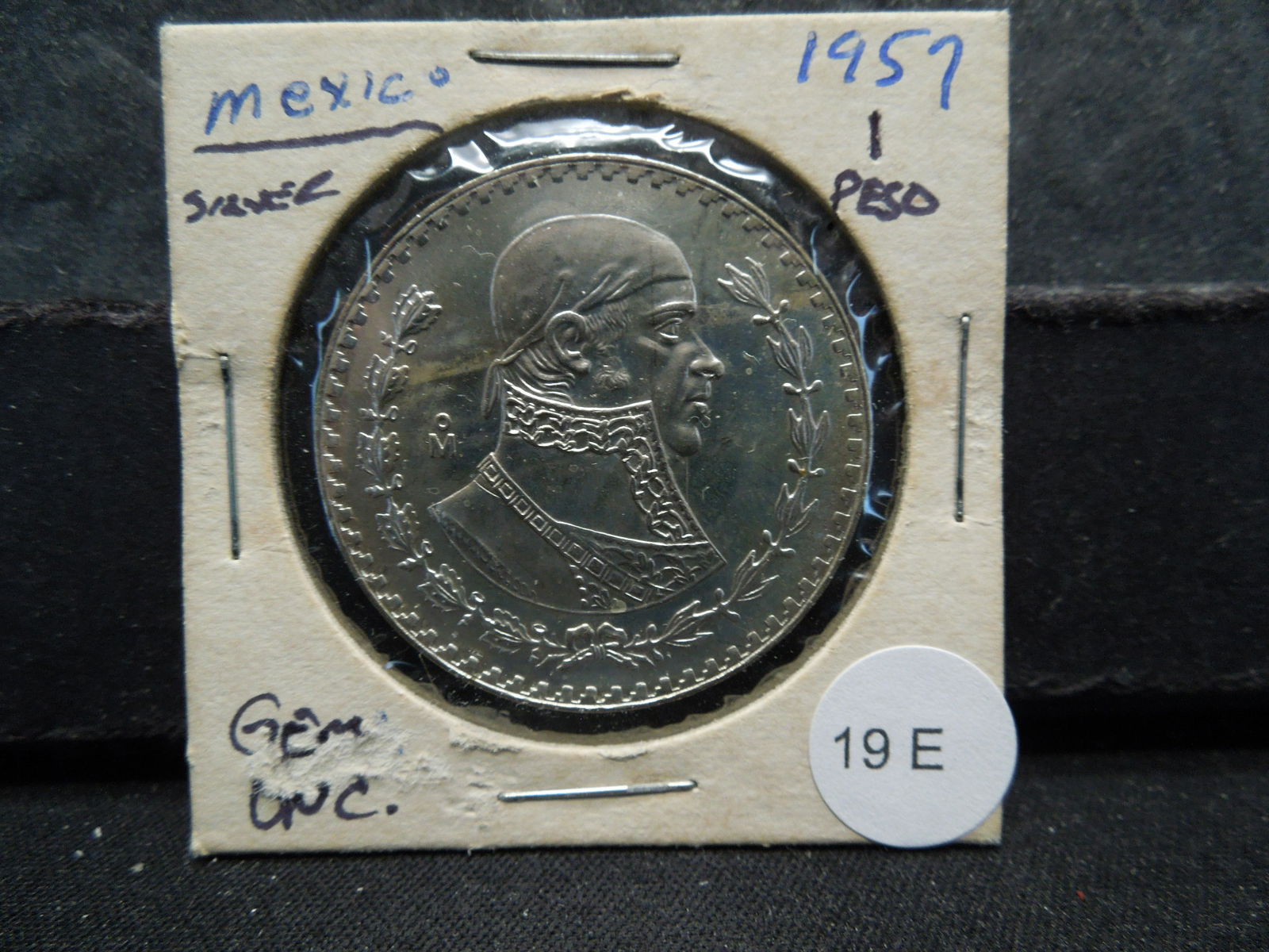 1957 Mexico Silver 1 Peso. Gem UNC. (1 of 2)