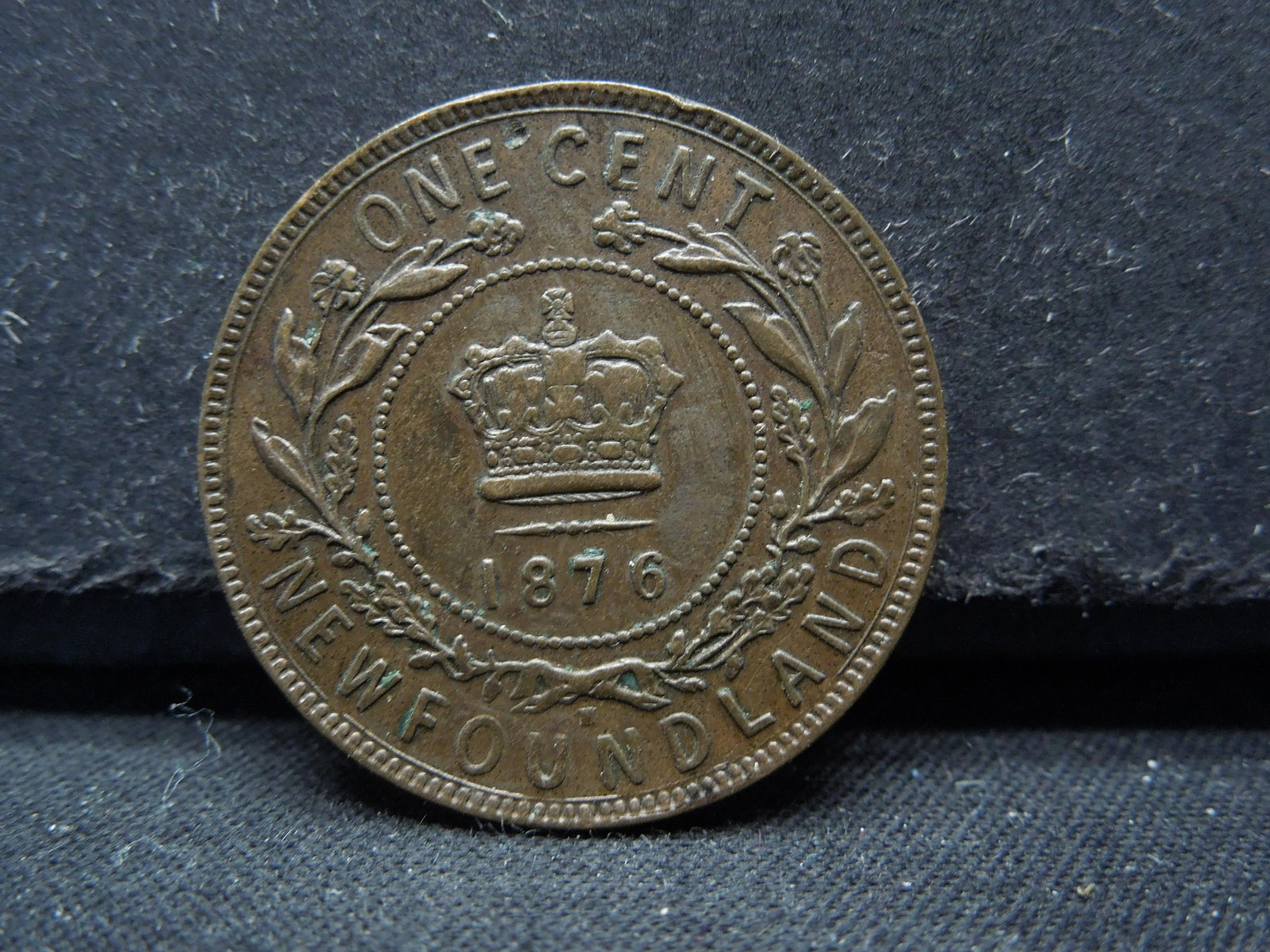 1876-H Newfoundland 1 Cent. AU. (1 of 2)