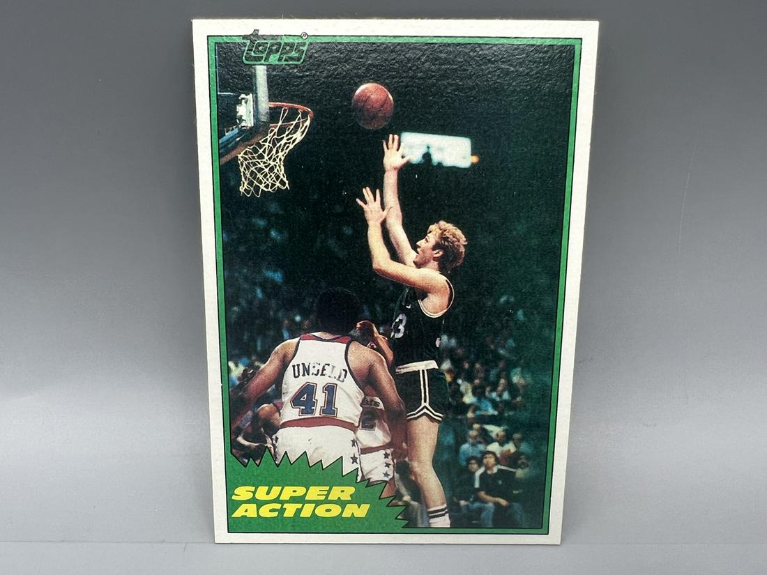NBAカード topps 81 82 コンプリート　Larry Bird RC Graded 1981 Topps Larry Bird #4 2nd Year Basketball Card PSA
