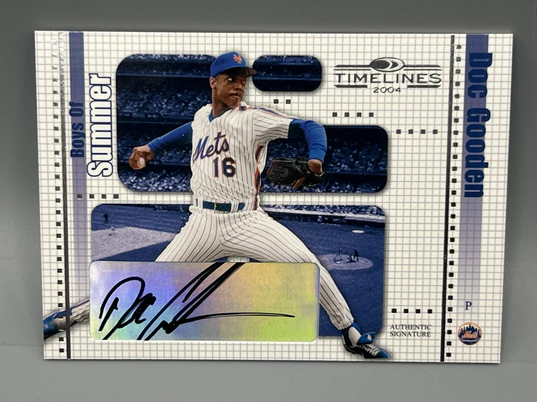 2004 Donruss Timelines Boys of Summer Doc Gooden Auto Card #11 (1 of 2)