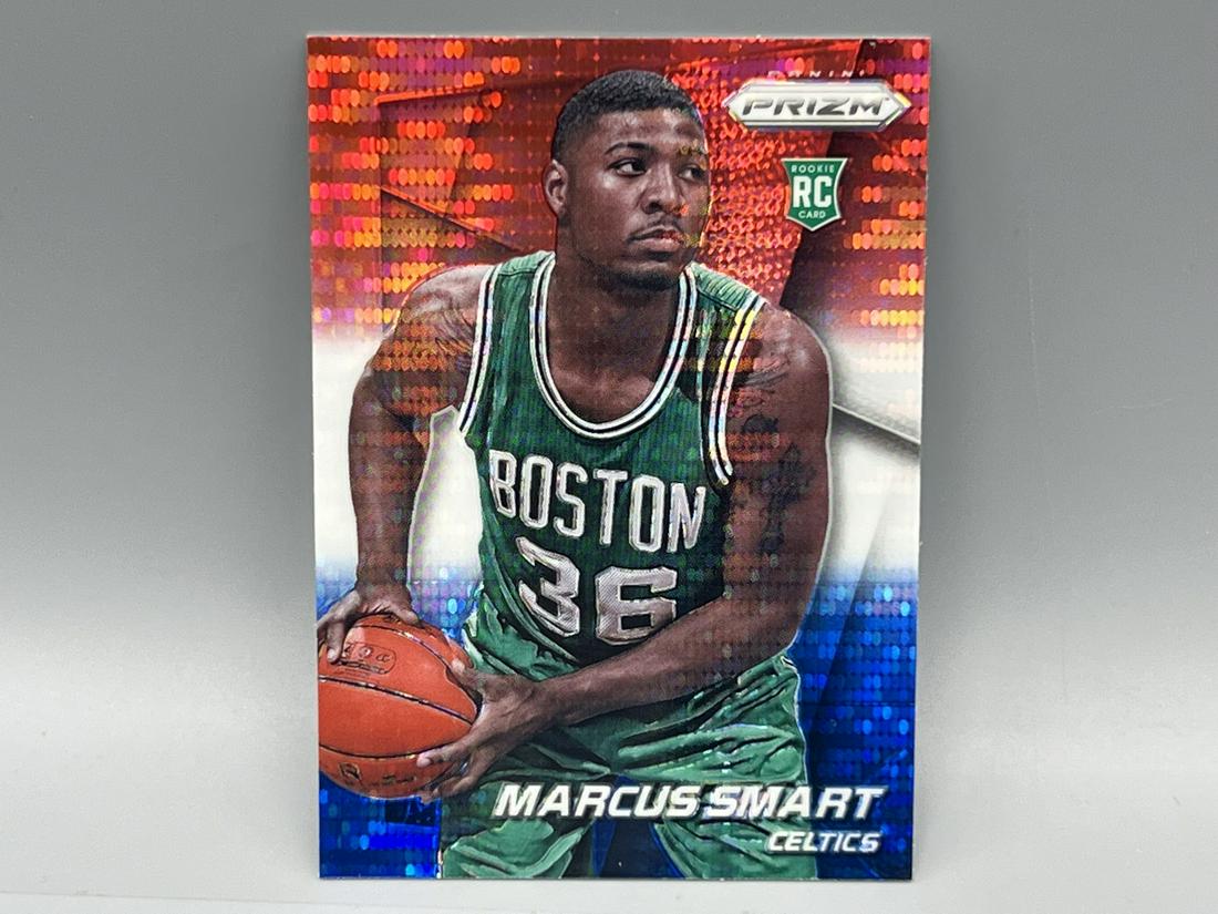 2014-15 Panini Prizm Marcus Smart Red White & Blue RC #256 (1 of 2)