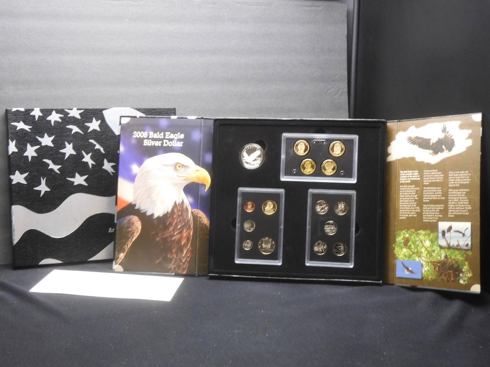 2008 American Legacy Set. Has 2008-P Bald Eagle $1 along with 2008-S Proof Sets. GEM (1 of 12)