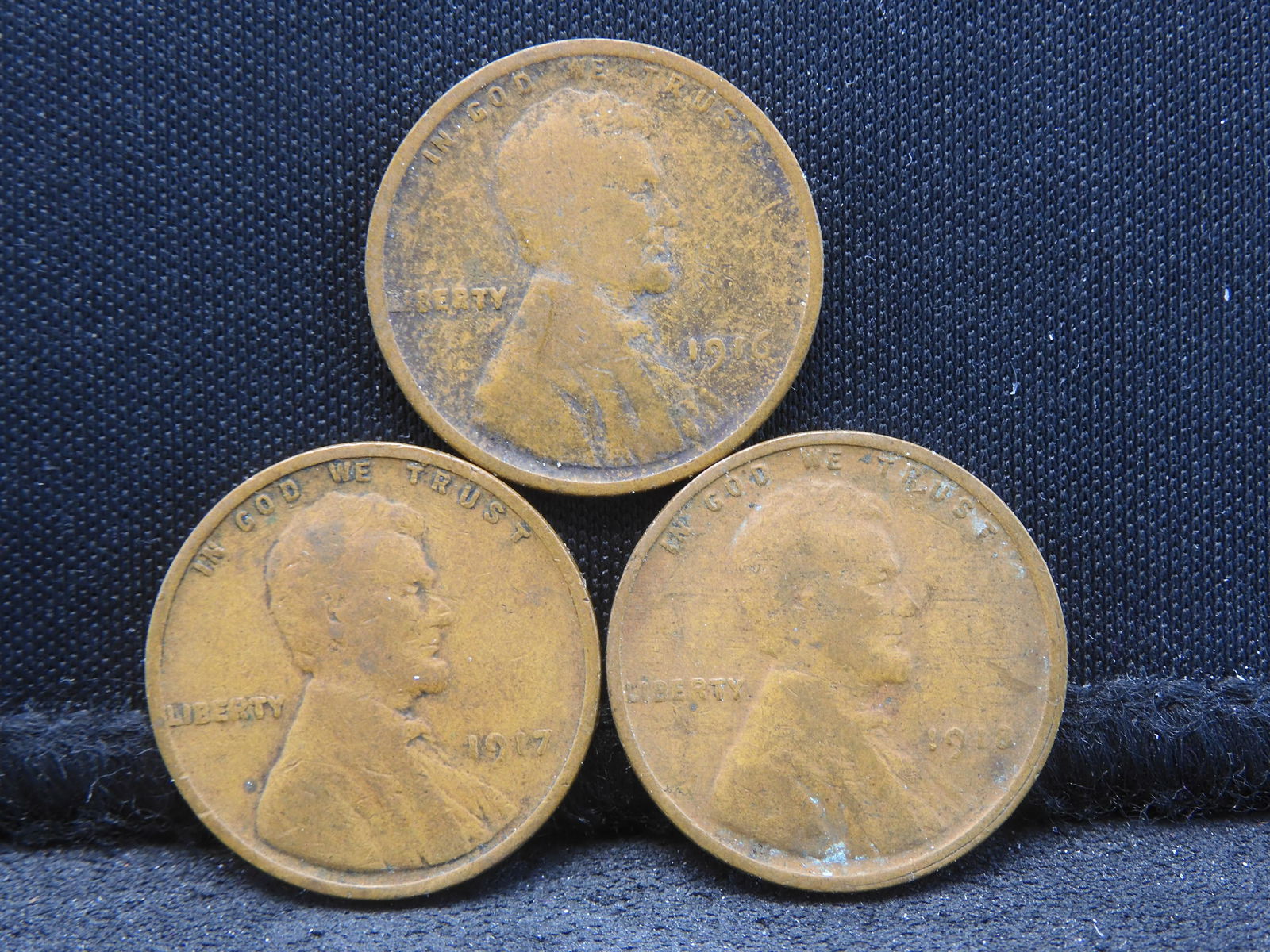 1916, 1917, 1918 Wheat Pennies - WWI Era! - Better Early Dates!: 1916, 1917, 1918 Wheat Pennies - WWI Era! - Better Early Dates!