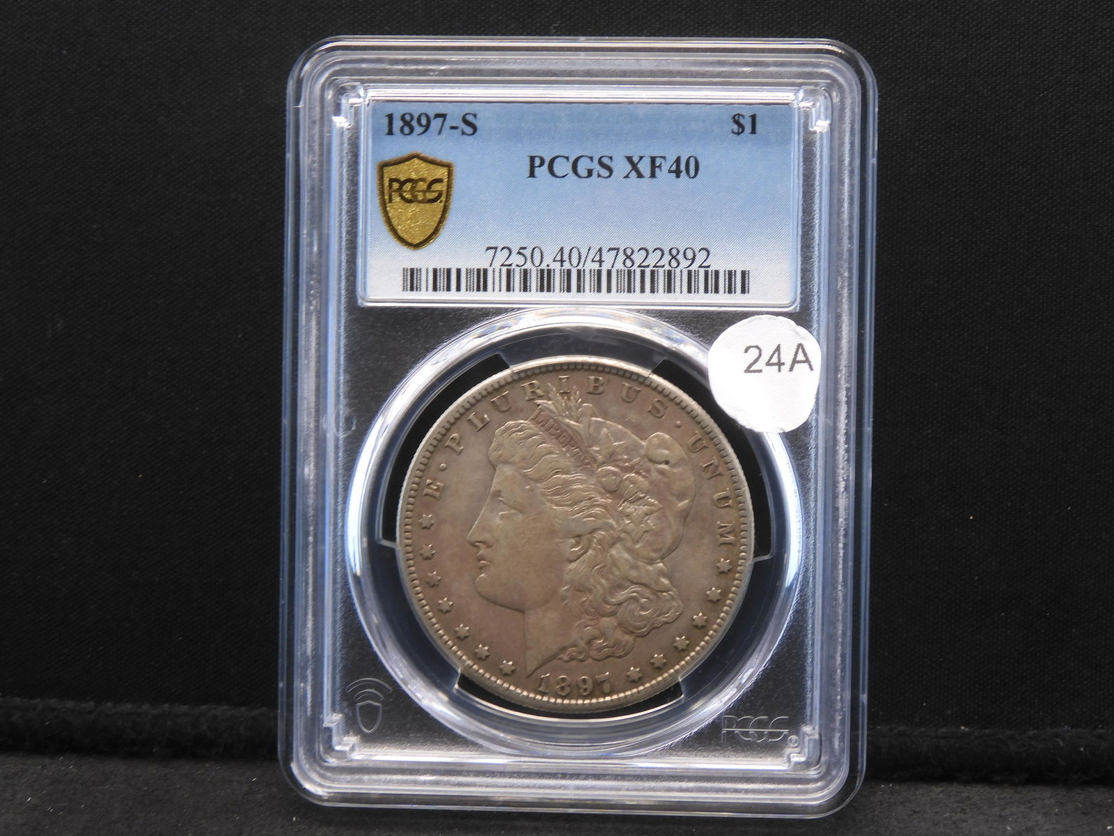 1897-S Morgan $1. Slabbed by PCGS (#1 Grader) as XF 40. (1 of 4)