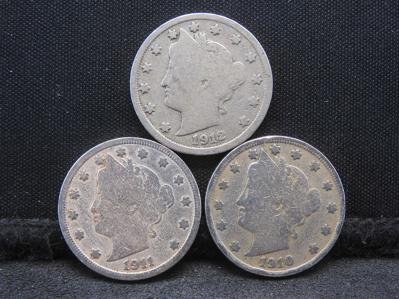 (3) Liberty V Nickels  1910-1912 (1 of 2)