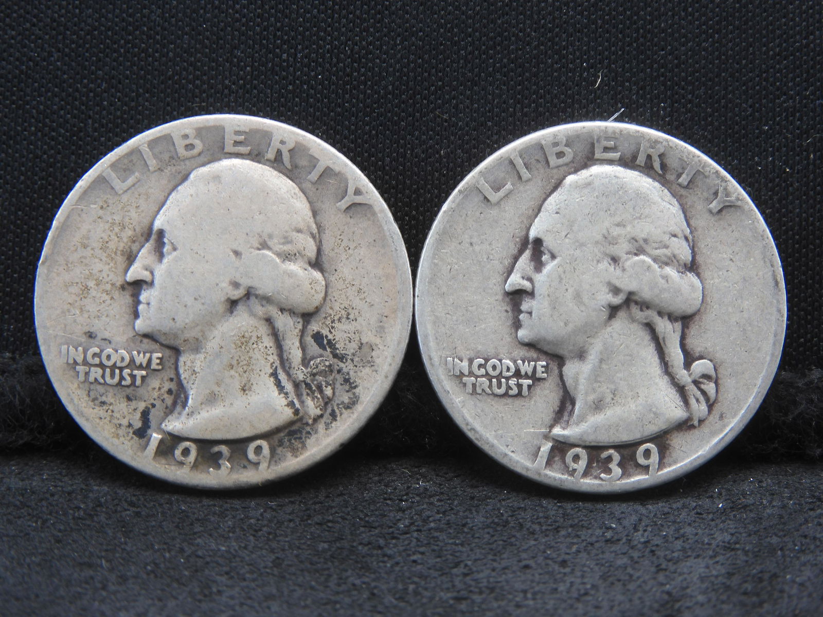 2 1939 Washington Quarters (1 of 2)