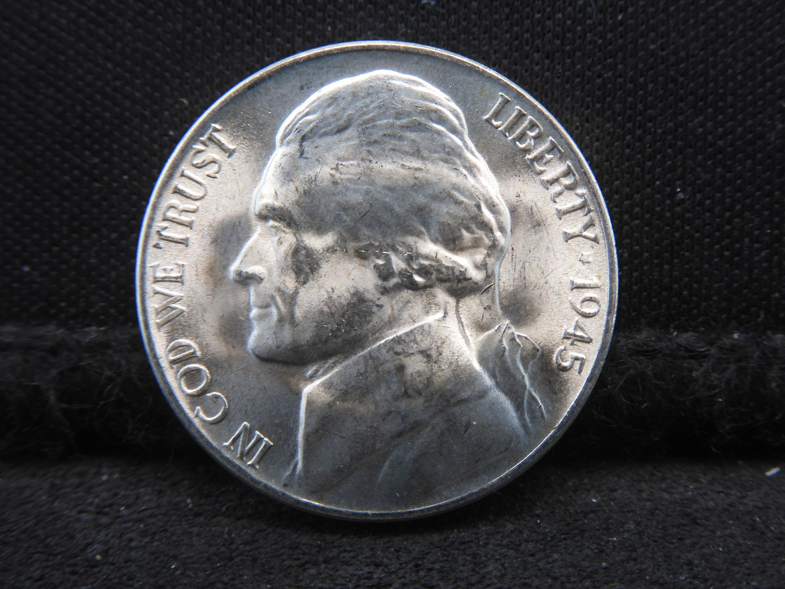 1945-D Jefferson Nickel 35% Silver: 1945-D Jefferson Nickel 35% Silver