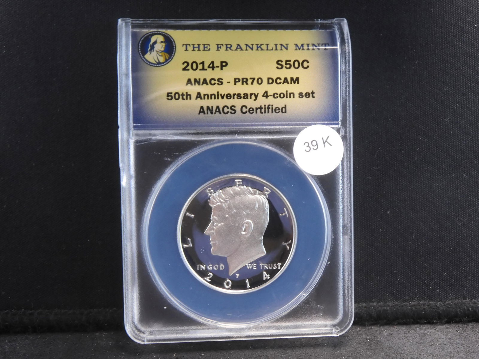 2014-P 50th Anniversary ANACS PR 70 Deep Cameo - Kennedy Half Dollar - Perfect (1 of 4)