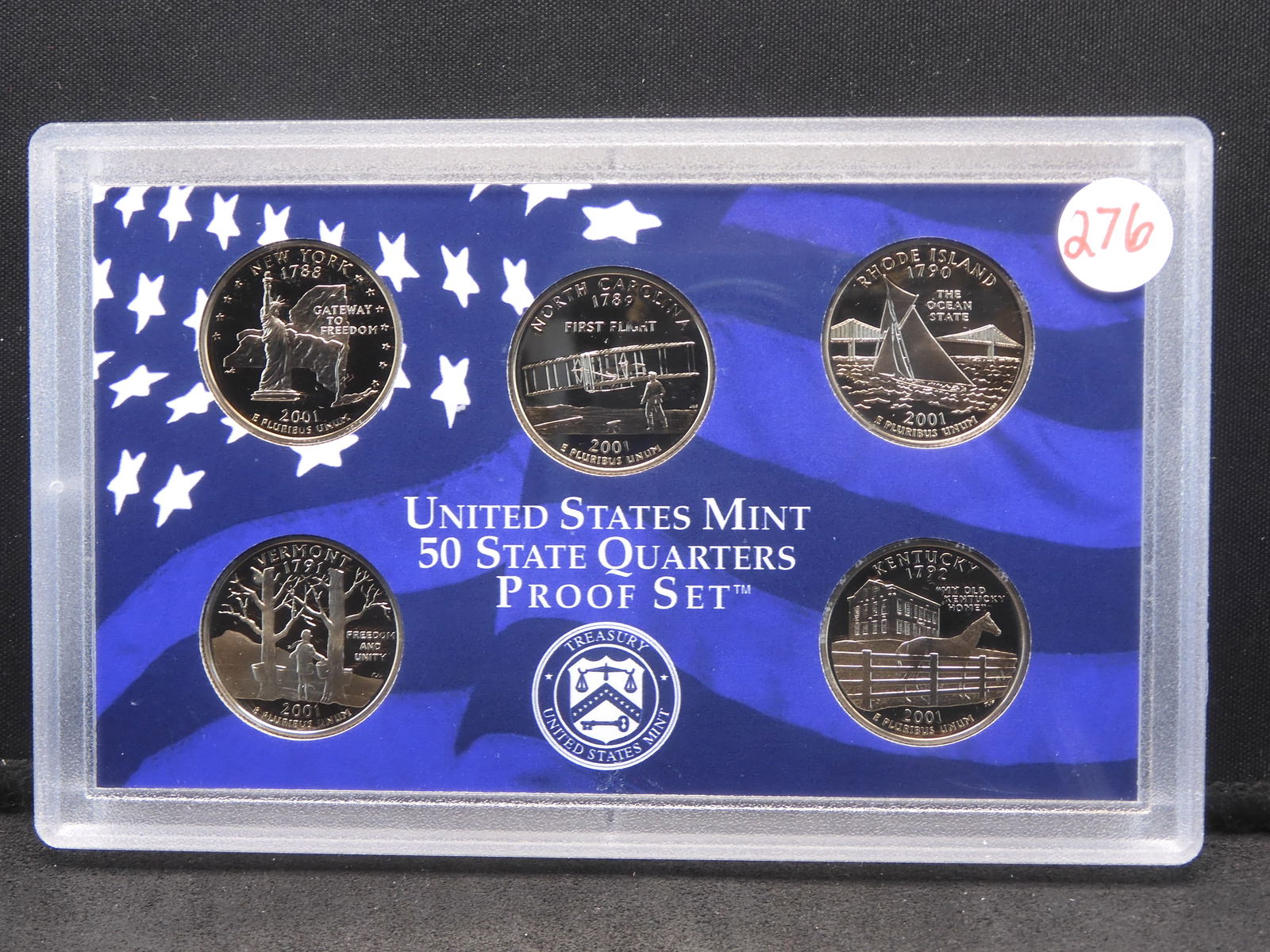 2001-S Statehood Proof Quarter Set (1 of 4)