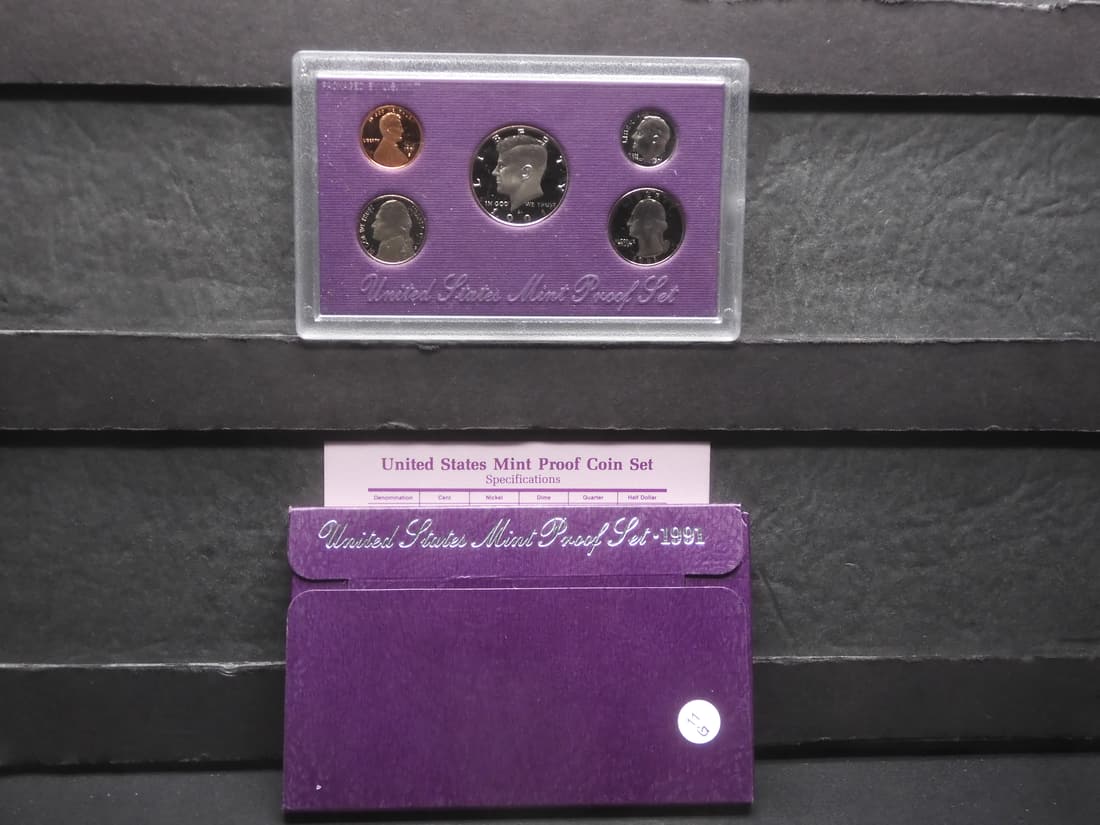 1991 S US Mint Proof Set. OGP (1 of 4)