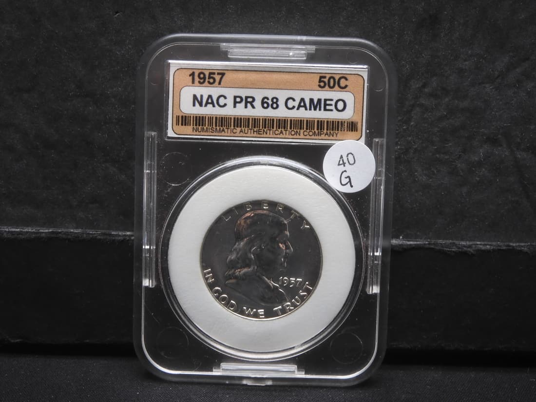 1957 PR68 Cameo Franklin 50c. (1 of 4)