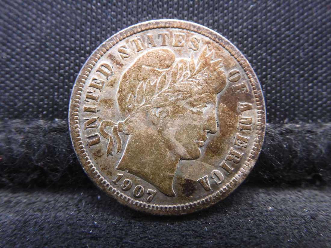 1907-D Barber Dime: 1907-D Barber Dime