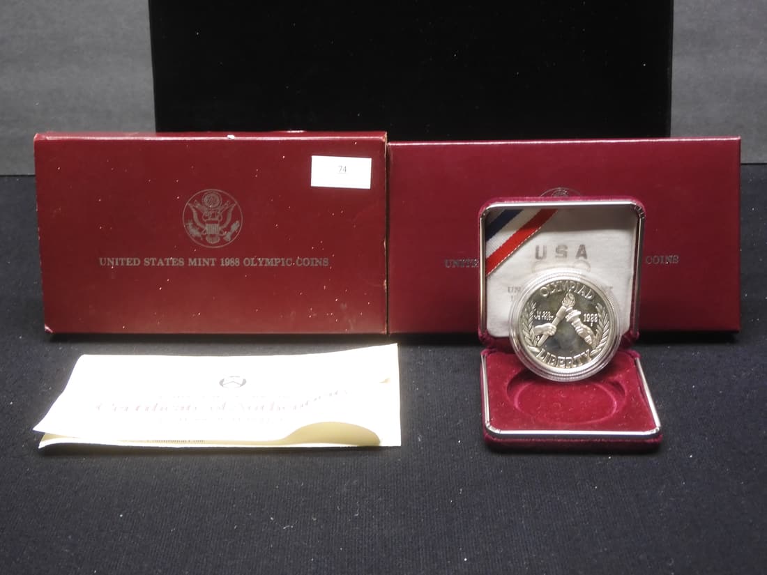 1988-S Olympic Proof Silver Dollar - OGP (1 of 4)