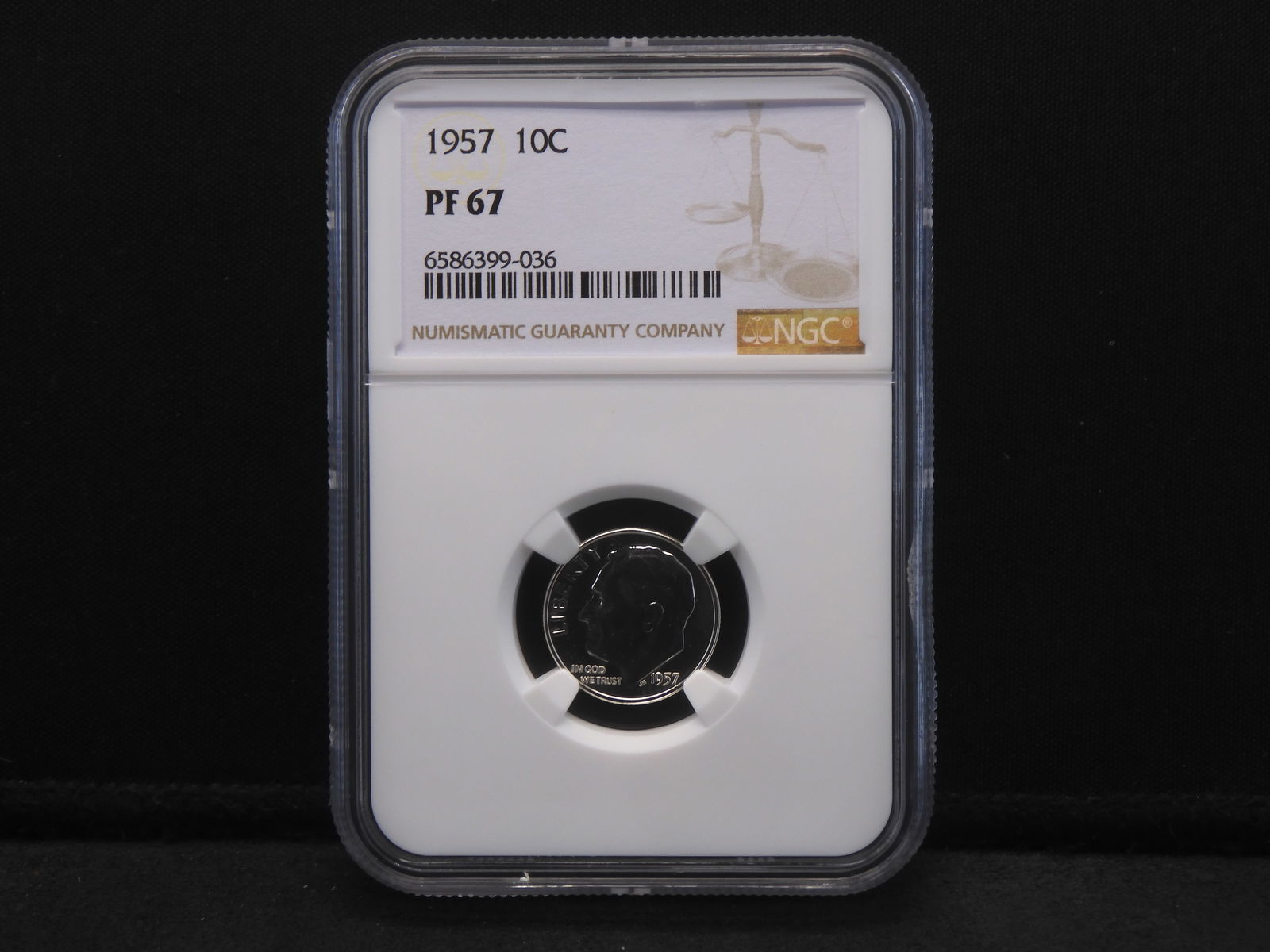 1957 Roosevelt Dime - NGC PF67 (1 of 4)