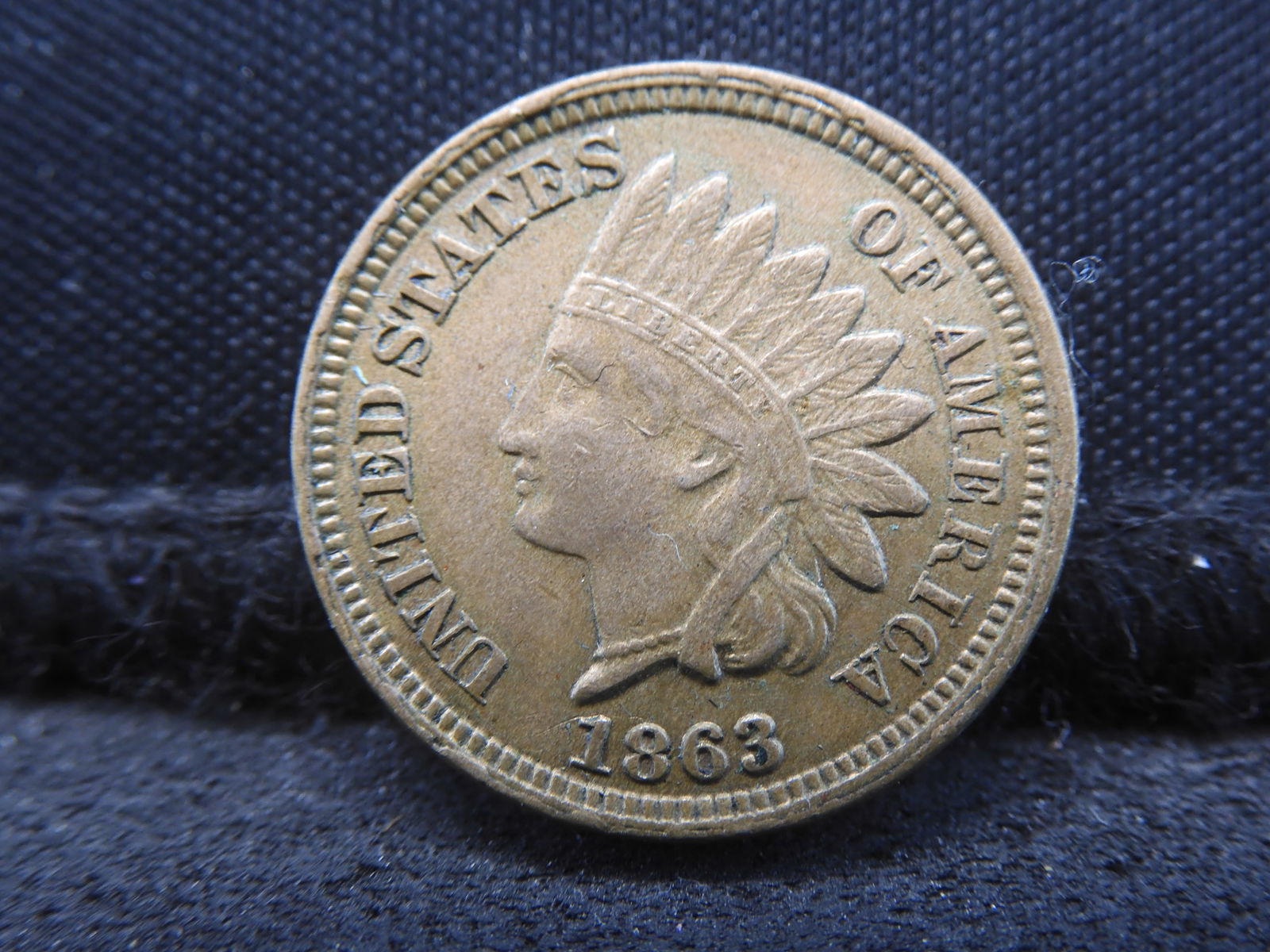 1863 Indian Head Cent - Great Detail!! (1 of 2)