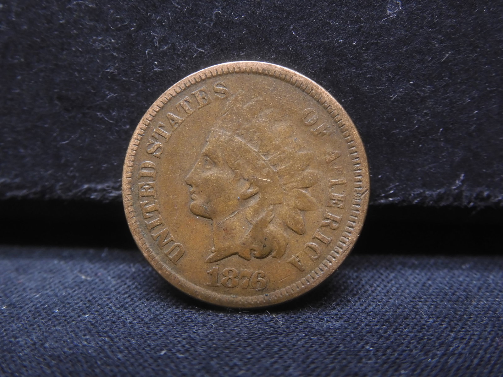 1876 Indian Head Cent Semi-Key (1 of 2)
