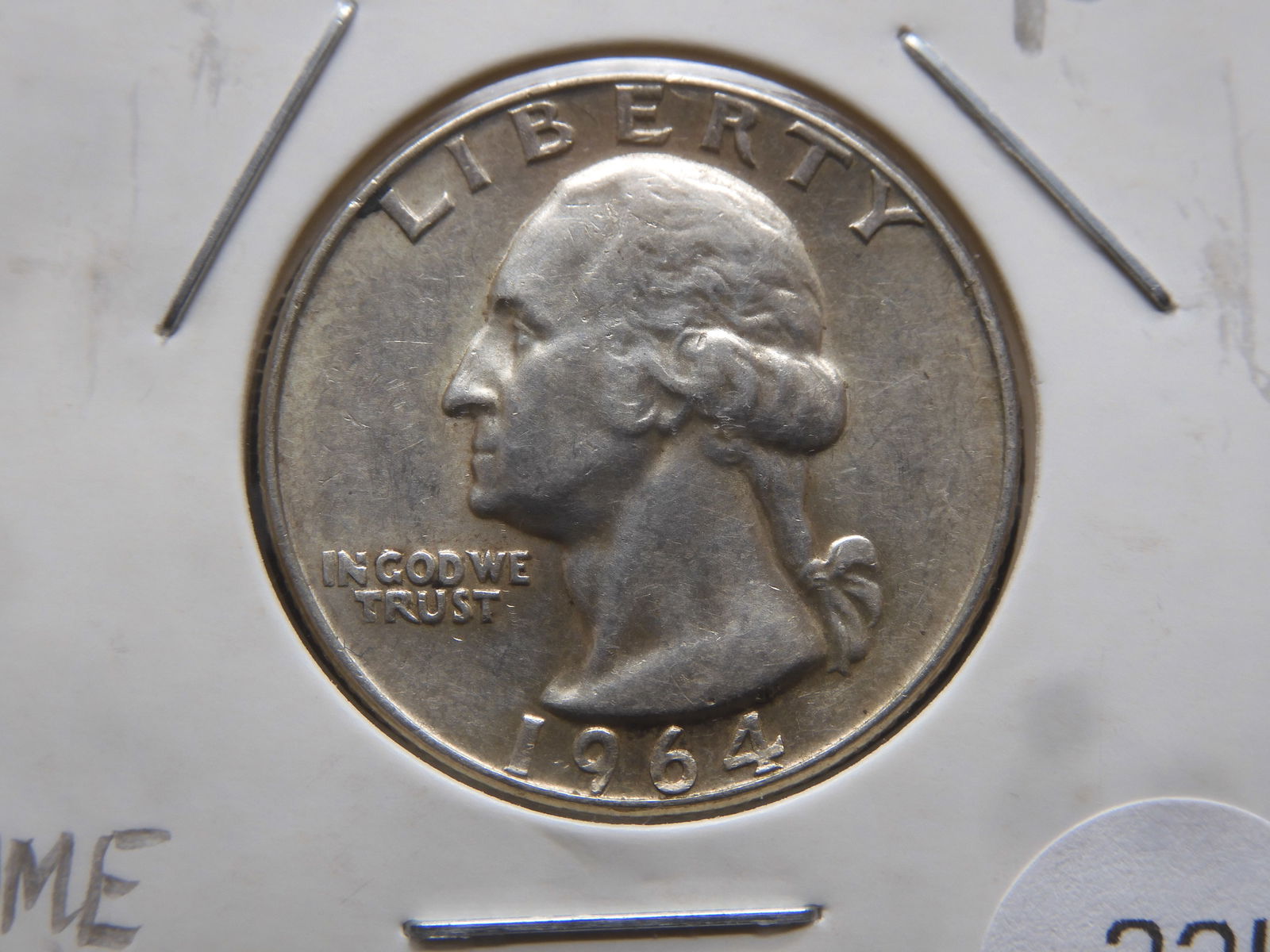 1964 P Washington Silver Quarter UNC faded luster (1 of 3)