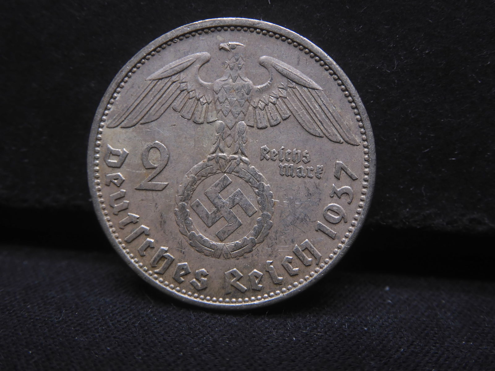 Germany 1937-A 2 Reichsmark .625 Silver (Historic Symbol) (1 of 2)