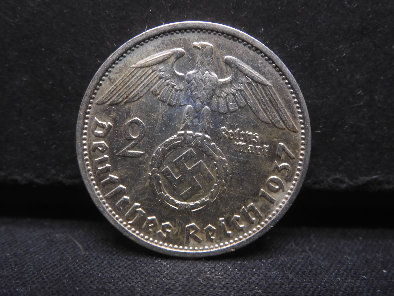 Germany 1937-F 2 Reichsmark .625 Silver (Historic Symbol) (1 of 2)