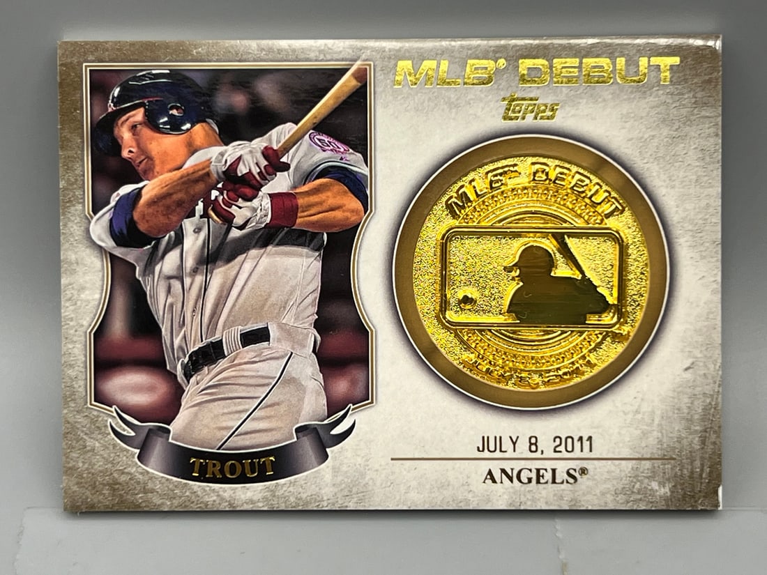 2016 Topps MLB Debut Mike Trout Commemorative Medallion Card #MDM-MT (1 of 2)