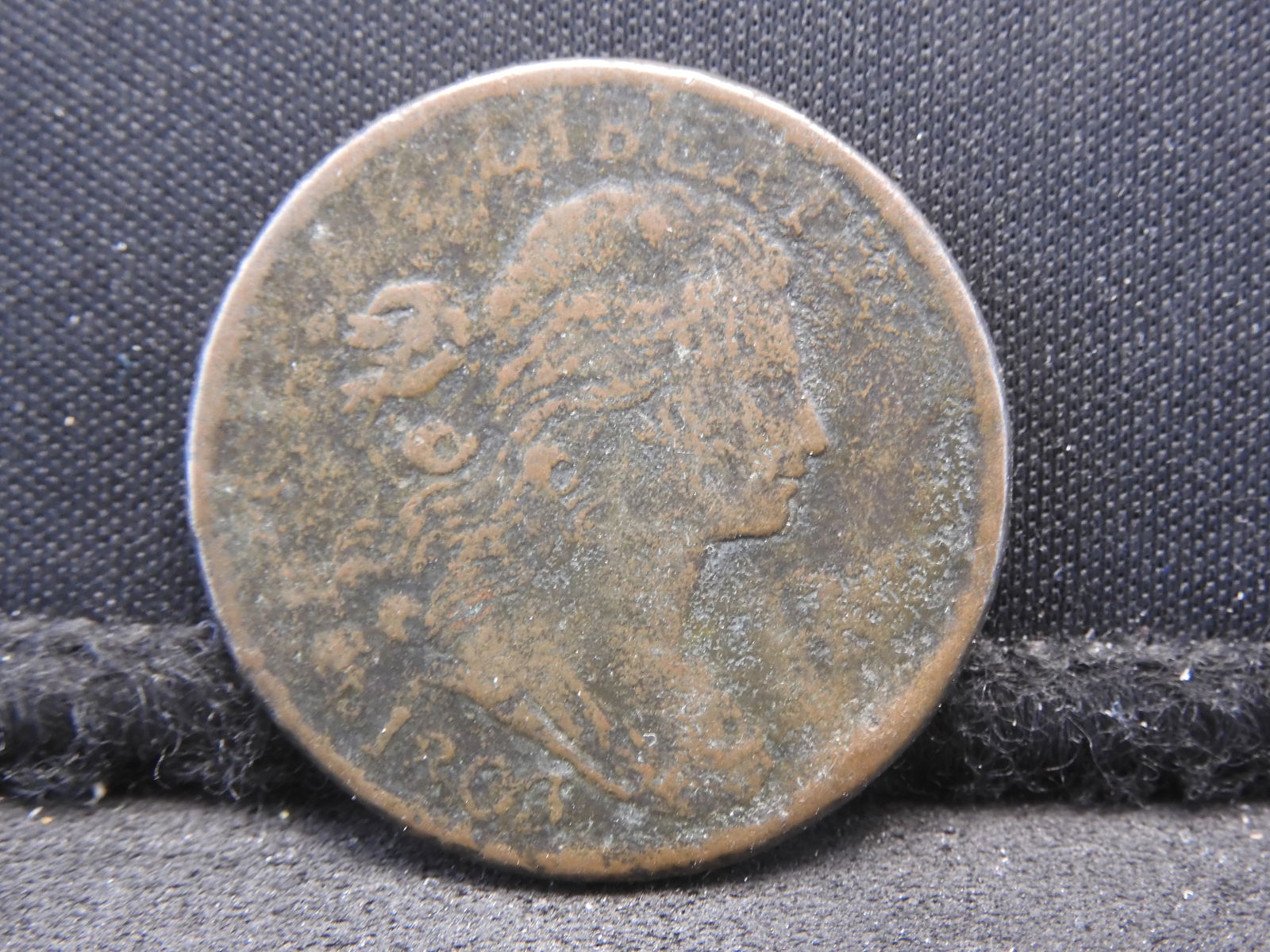 1803 Large Cent with full date. Fine/VF detail on both sides with some corrosion. (1 of 3)
