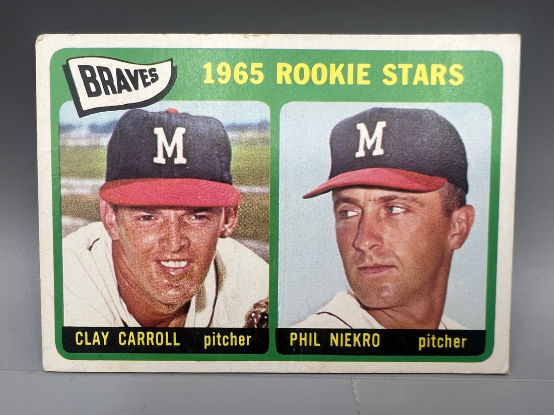 1965 Topps Braves Rookies Stars #461 - Phil Niekro 2nd Year Card: 1965 Topps Braves Rookies Stars #461 - Phil Niekro 2nd Year Card