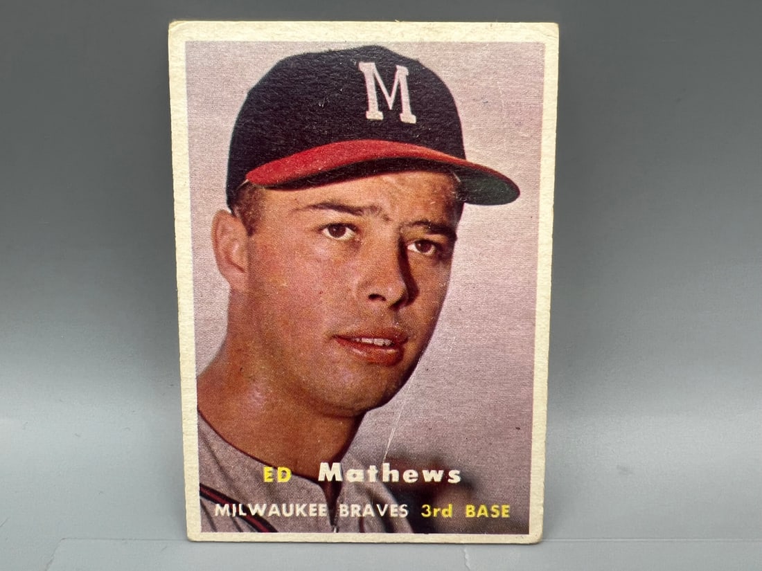 1957 Topps #250 Ed Mathews (1 of 2)