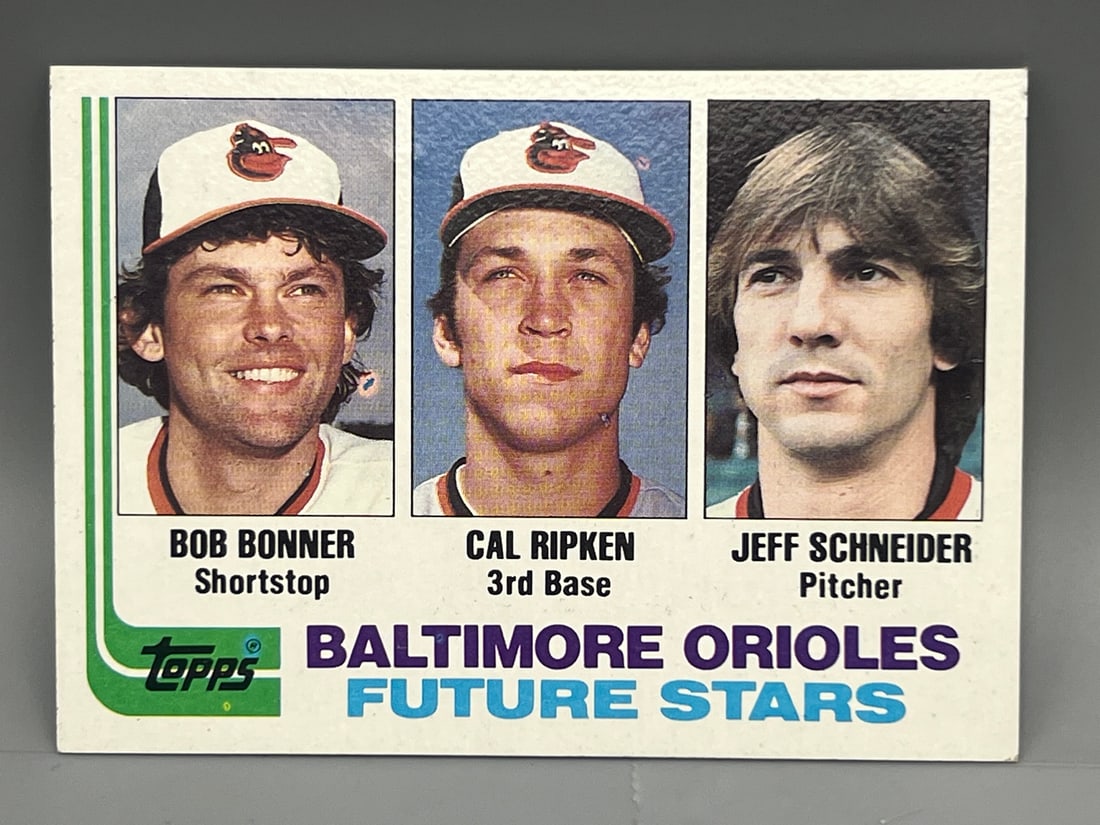 1982 Topps #21 Baltimore Orioles Future Stars Cal Ripken Jr. Rookie (1 of 2)