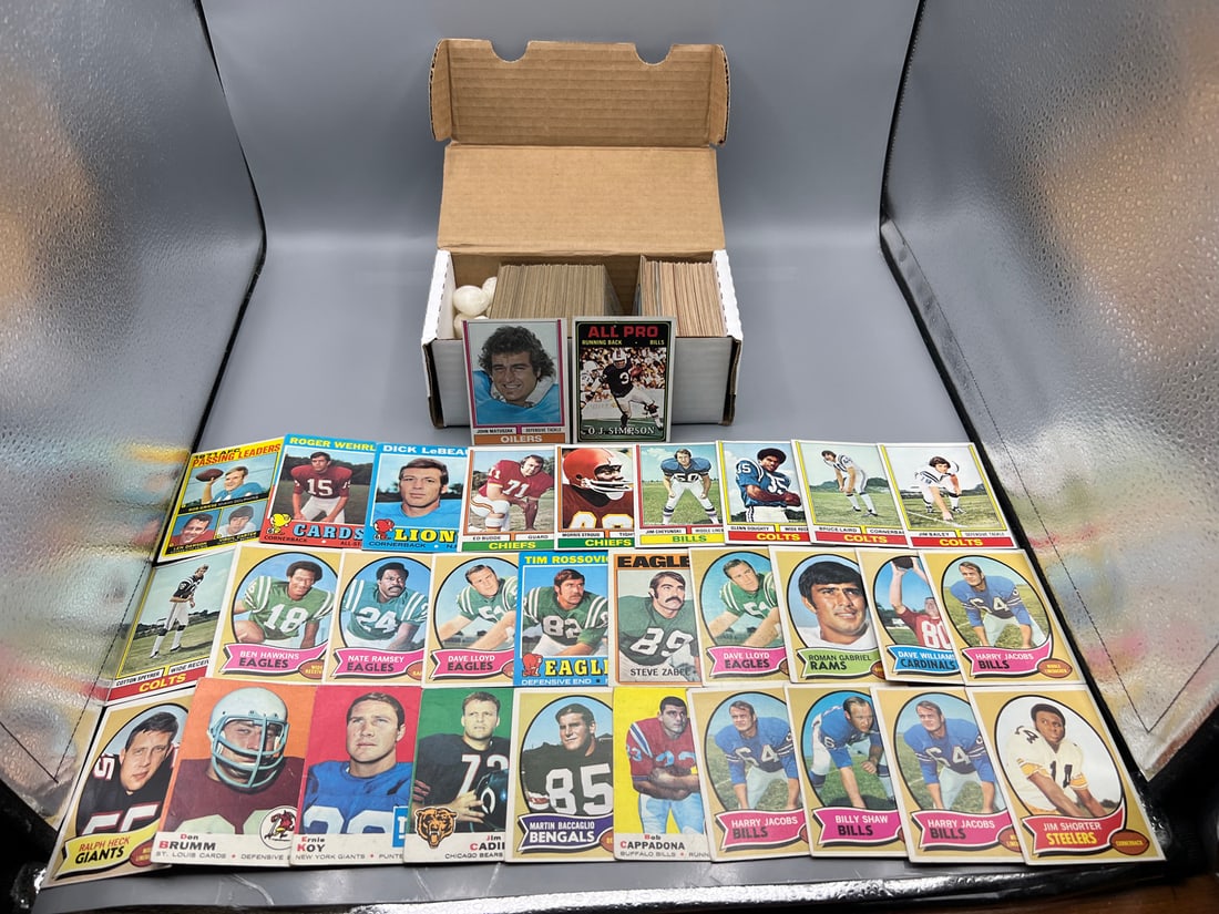 1969-1974 Topps / 300+ Football Singles W/ O.J Simpson & John Matuszak RC (Sloth From The Goonies) (1 of 4)
