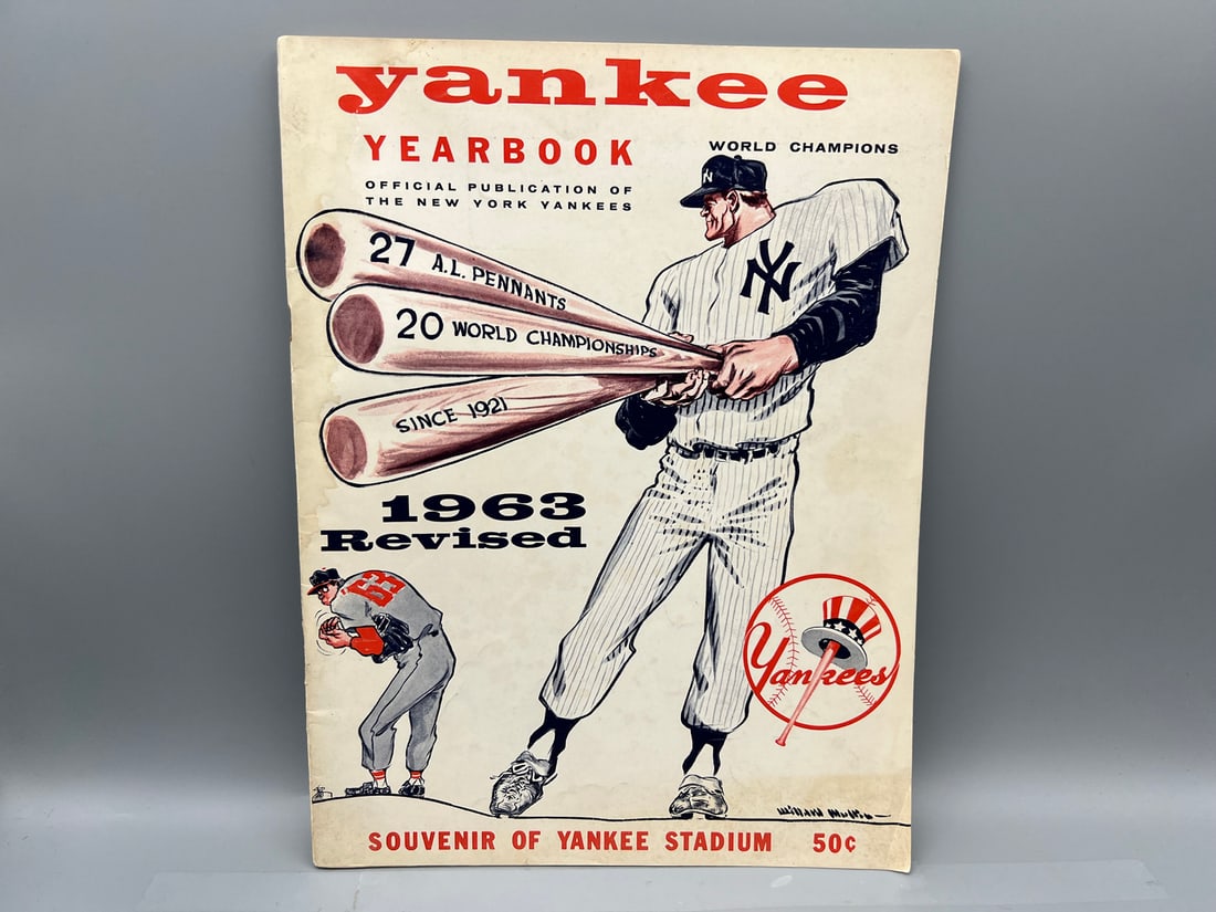 1963 New York Yankees Yearbook - Mantle, Berra, Maris + (1 of 8)