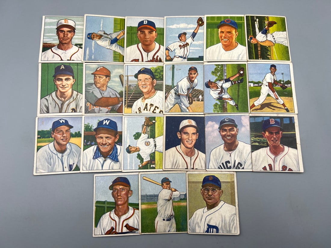 1950 Bowman Baseball Lot of 21 with Dizzy Trout and Mickey Owen  - Varying Conditions (1 of 2)