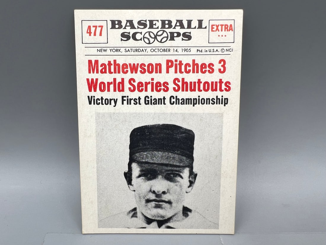 1961 Nu-Card Baseball Scoops #477 Christy Mathewson (1 of 2)