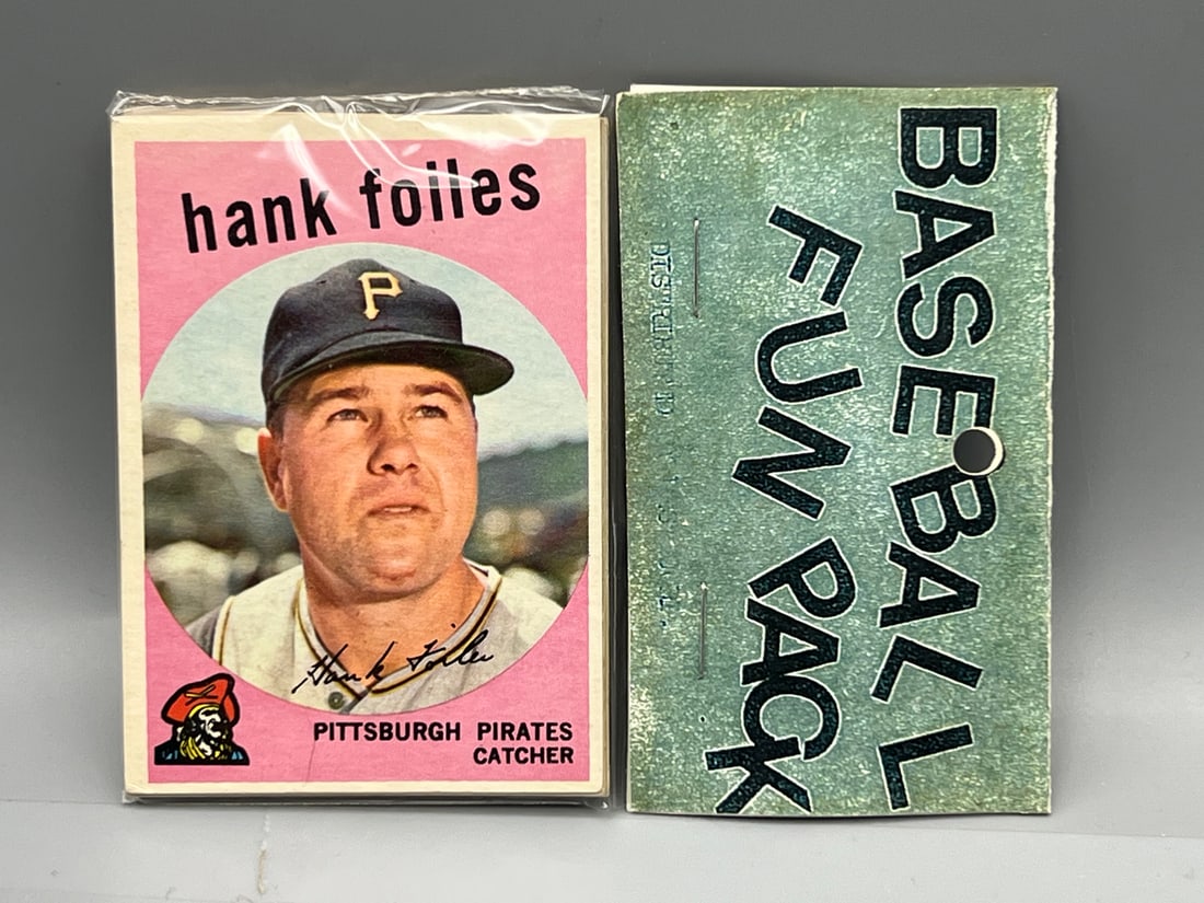 1959 Topps Baseball Unopened West Corp. Cello Fun Pack - Mickey Mantle All Star On Back (1 of 2)