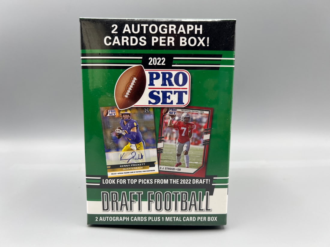 2022 Pro Set Football Unopened Blaster Box - 2 Autos Per Box: 2022 Pro Set Football Unopened Blaster Box - 2 Autos Per Box