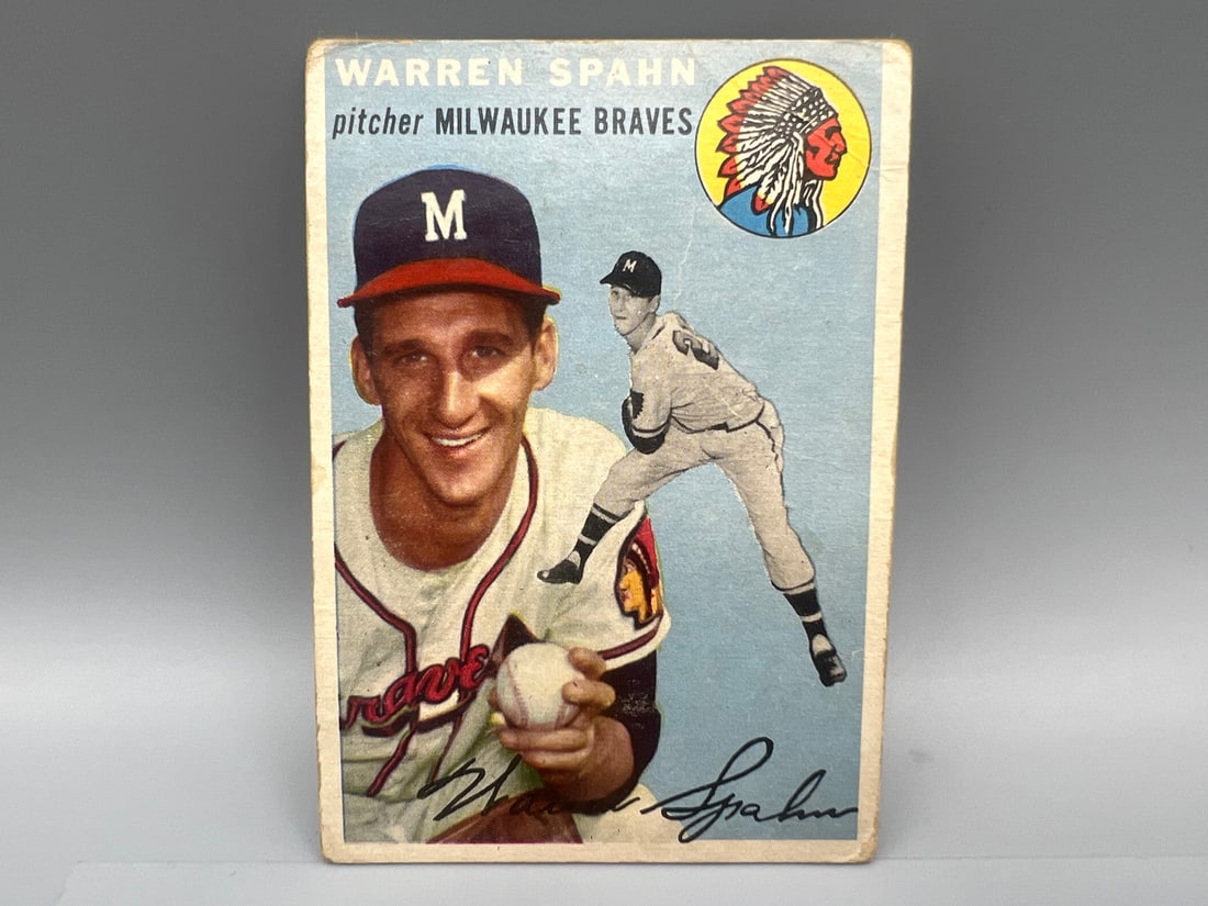 1954 Topps Warren Spahn #20 (1 of 2)