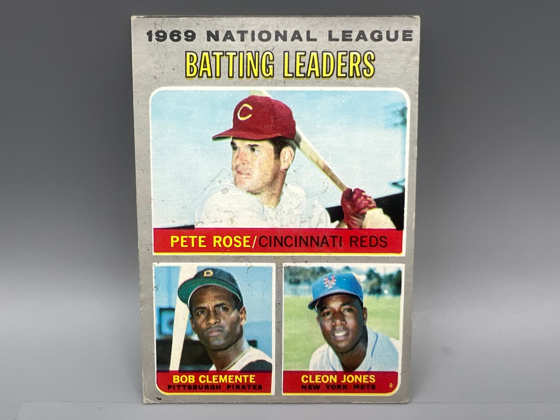 1970 Topps NL Batting Leaders Rose/Clemente/Jones #61: 1970 Topps NL Batting Leaders Rose/Clemente/Jones #61